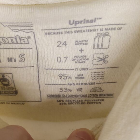 Patagonia Hoodie Mens Small Haleiwa North Shore Uprisal Recycled - Picture 11 of 12